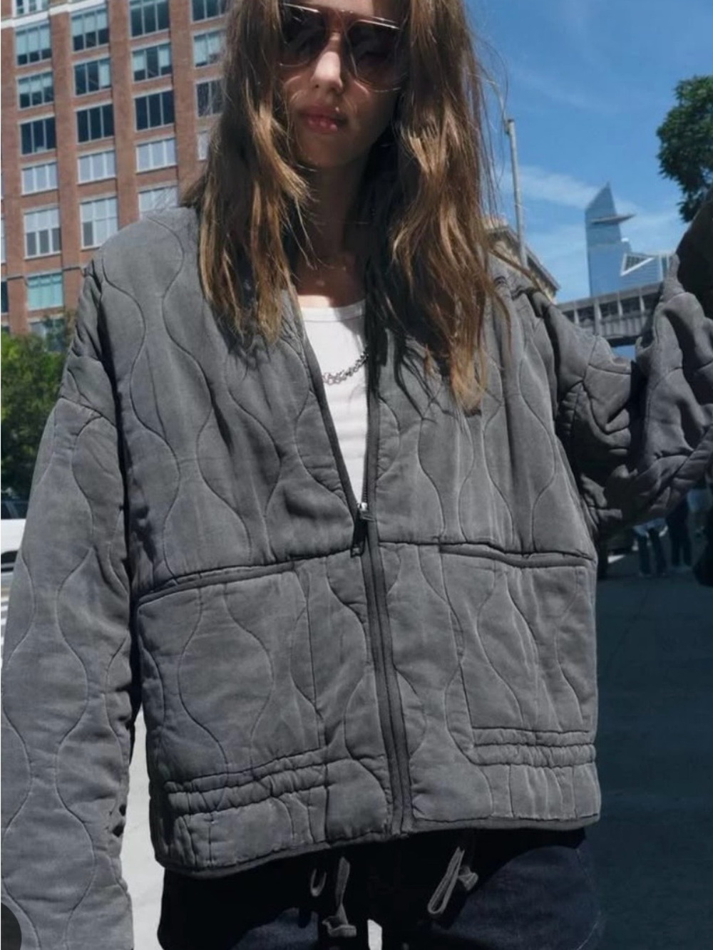 Zara quilted jacket size small